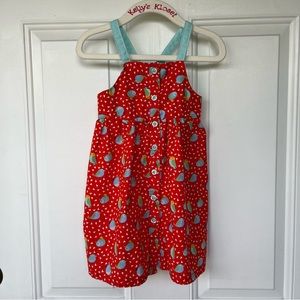 •Picapino• Little Bird Pattern Sundress - Size 24 Months